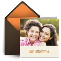 Happy Thanksgiving Photo card image