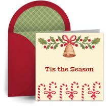 Christmas Red Bow card image