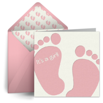 Baby Feet (Girl) card image