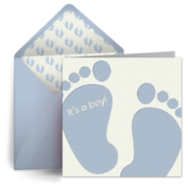 Baby Feet (Boy) card image