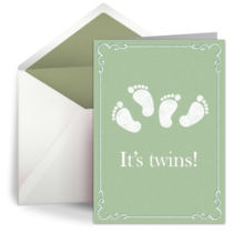 Baby Twins Feet card image