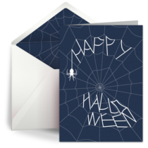 Halloween Spider Web card image