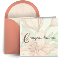 Elegant Congratulations card image