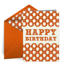 Birthday Pattern for Him card image