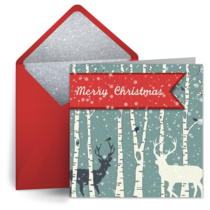 Christmas Woods card image
