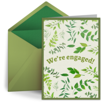 Engagement Floral Pattern card image