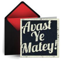 Avast Ye Matey card image