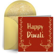 Diwali Diya card image