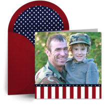 American Flag Photo Frame card image