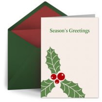 Holly Decoration card image