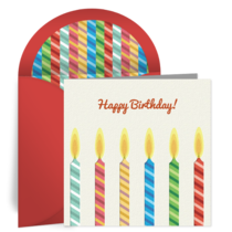 Striped Candles card image