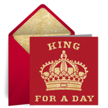 King Birthday card image
