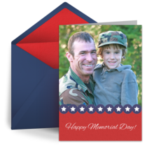 Patriotic Memorial Day Photo card image