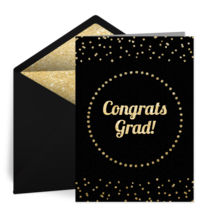 Graduation Gold Foil card image