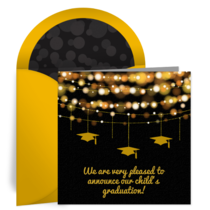 Chic Graduation Ornaments card image