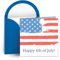July 4th American Flags card image