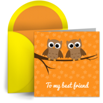 Owl Friends card image