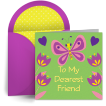 Friendly Butterfly card image
