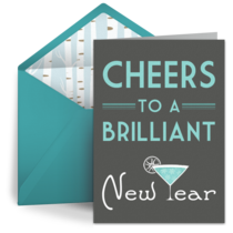 New Years Cheers card image