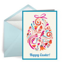 Colorful Easter Egg card image