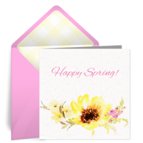 Cheerful Flowers card image