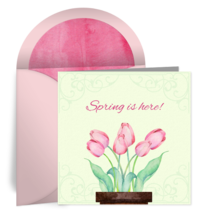 Spring Tulips card image