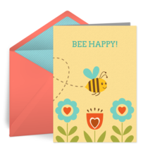 Bee Happy card image