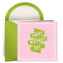 Retro Mother's Day card image