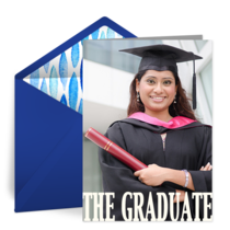 The Graduate Photo card image