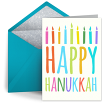 Hanukkah Candles card image