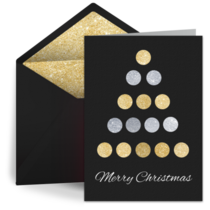 Foil Christmas Tree card image