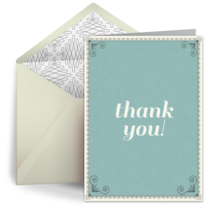 Admin Simple Thank You card image