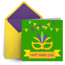 Mardi Gras Masquerade card image