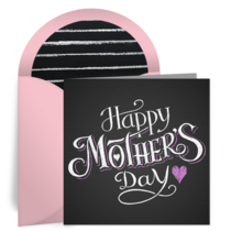 Mother's Day Chalkboard card image