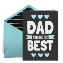 Father's Day Chalkboard card image