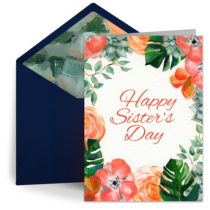 Sister's Day Bouquet card image