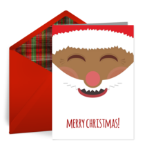 Jolly Santa card image