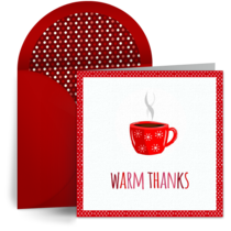 A Cozy Warm Thanks card image