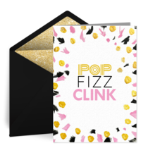 Pop Fizz Clink Confetti card image