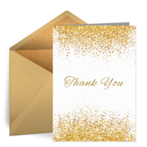 Golden Day Thank You card image