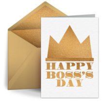 Boss's Day Crown card image