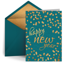 Holiday New Year Dots card image