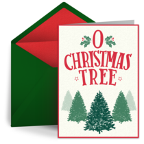 O Christmas Tree card image