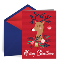 Fancy Reindeer card image