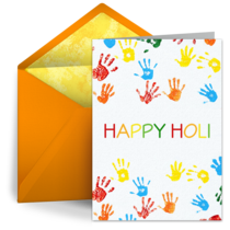 Holi Hands card image