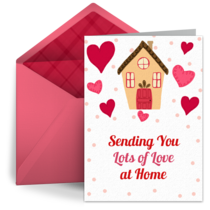 Sending Love to You at Home card image