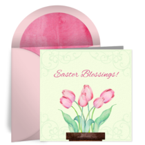 Easter Tulips card image
