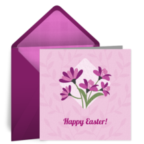 Easter Diamond Flower card image