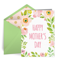 Mother's Spring Blossoms card image