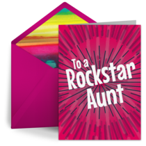 Rockstar Aunt  card image